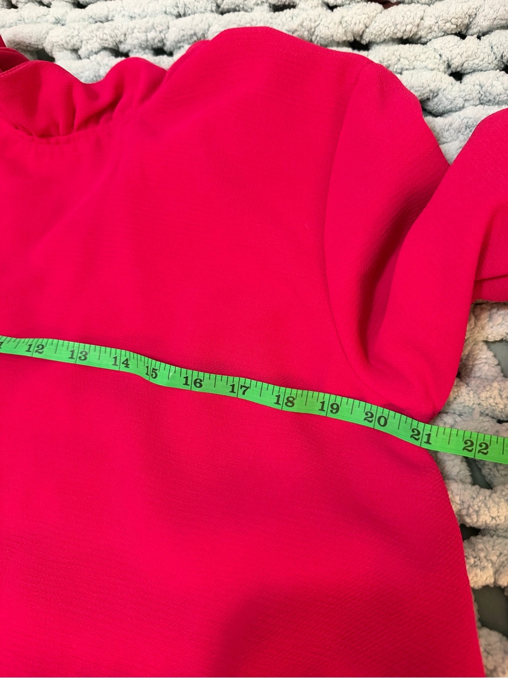 Pomander Place Fuchsia Tie-Neck Blouse - Picture 12 of 13